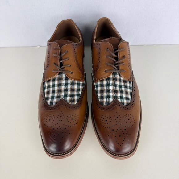 Stacy Adams Other - Stacy Adams Mens Dutton Wingtip  Oxford Leather/Textile Brown Shoes Sz 11.5 NWOB